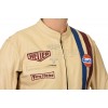 Steve McQueen Cream Gulf Classic Le-Man Armoured Biker Jacket